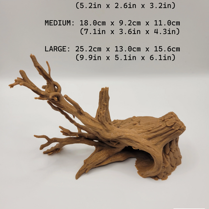 Aquarium Driftwood Decor - Freshwater Fish Tank Decor & Reptile Terrarium Accessories - "Driftwood Hideout" Model