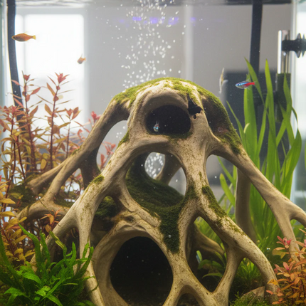 Aquarium Driftwood Decor Red Mangrove Roots - 3D Printed Natural Look Wood for Fish Tanks - "Red Mangrove Roots" Model
