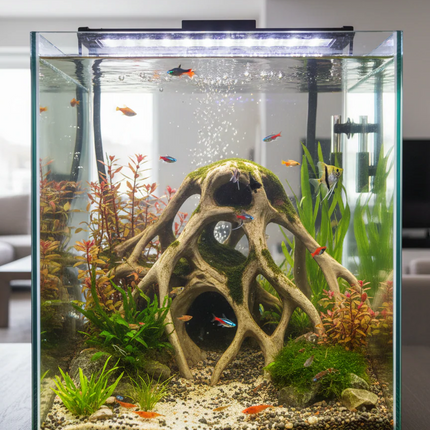 Aquarium Driftwood Decor Red Mangrove Roots - 3D Printed Natural Look Wood for Fish Tanks - "Red Mangrove Roots" Model
