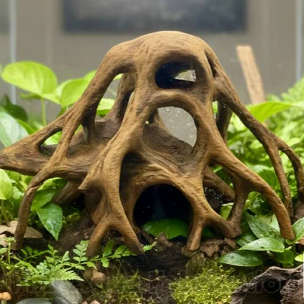 Aquarium Driftwood Decor Red Mangrove Roots - 3D Printed Natural Look Wood for Fish Tanks - "Red Mangrove Roots" Model