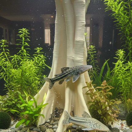 Aquarium Driftwood Decor - 3D Printed Wood Branch for Fish Tank & Reptile Terrarium, Realistic Aquascape - "Amazonian Driftwood" Model