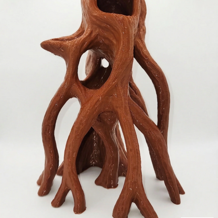 Aquarium Wood Decor - Tall 3D Printed Natural Look Wood Propagules for Vertical Aquascaping - "High Mangrove Roots" Model