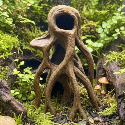 Aquarium Wood Decor - Tall 3D Printed Natural Look Wood Propagules for Vertical Aquascaping - "High Mangrove Roots" Model